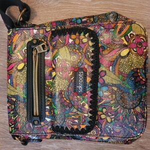 Sakroots Vibrant Crossbody Bag with Eclectic Patterns